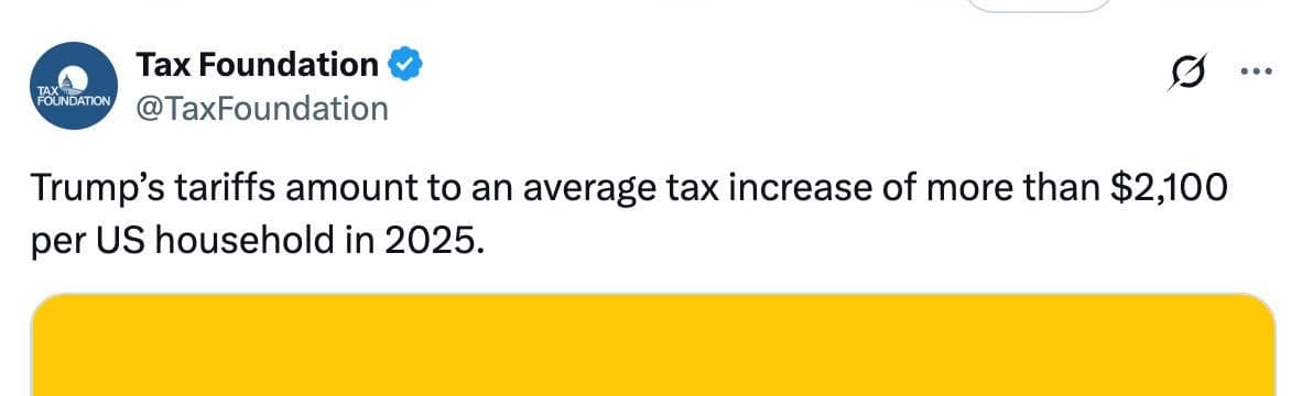 Trump Tariffs to Cost Americans $2,100 More Per Year as Global Trade Order Unravels