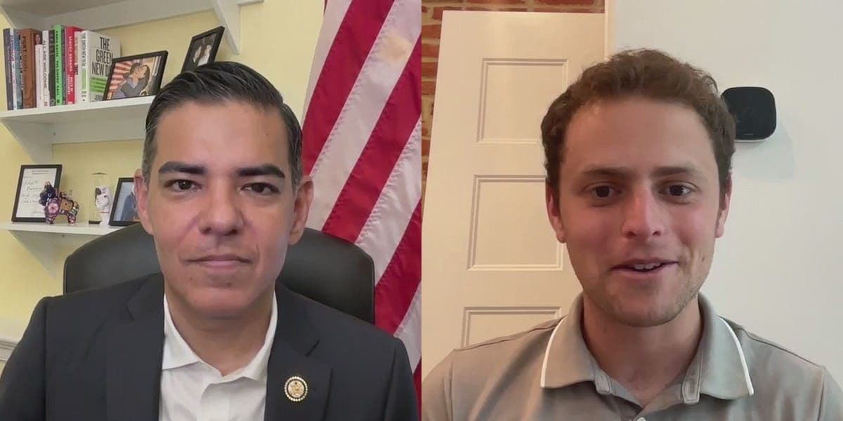 Rep. Robert Garcia, newly elected top Democrat on the House Oversight Committee, in an interview setting.