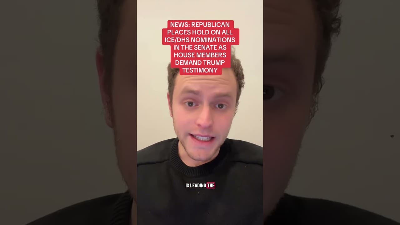 NEWS: Republican Senator Thom Tillis has placed a blanket hold on all ICE nominations